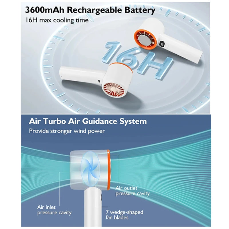 Mini ventilateur portatif rechargeable – CLEVI Paris