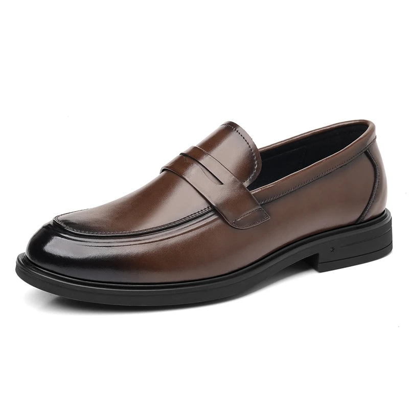 Mocassins Cuir Homme Style Italien | Chaussures Business Slip-On