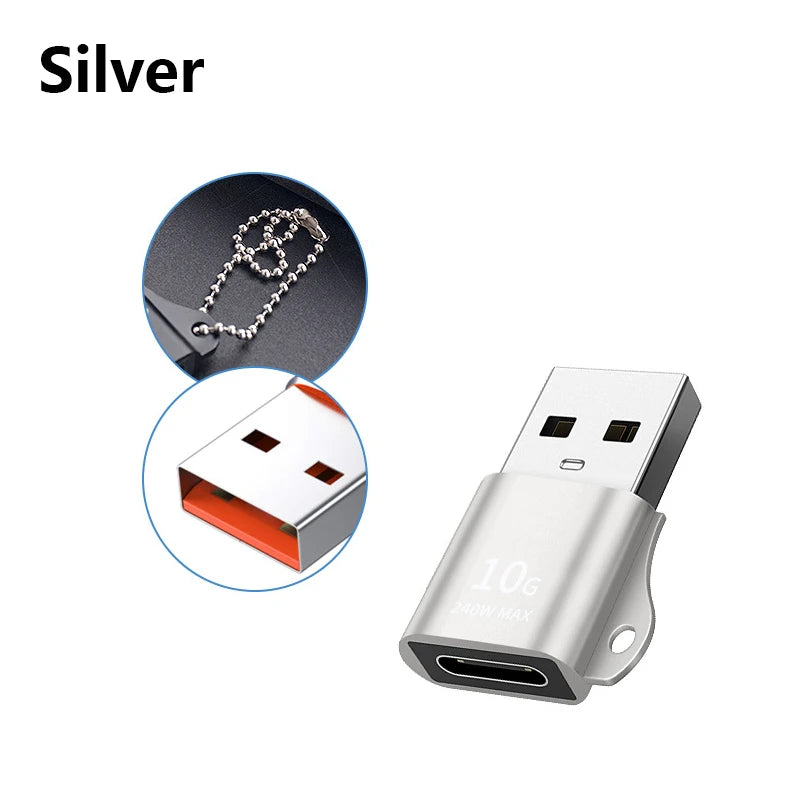 Adaptateur USB-C vers USB-A 2.0/3.0 Alliage – CLEVI Paris