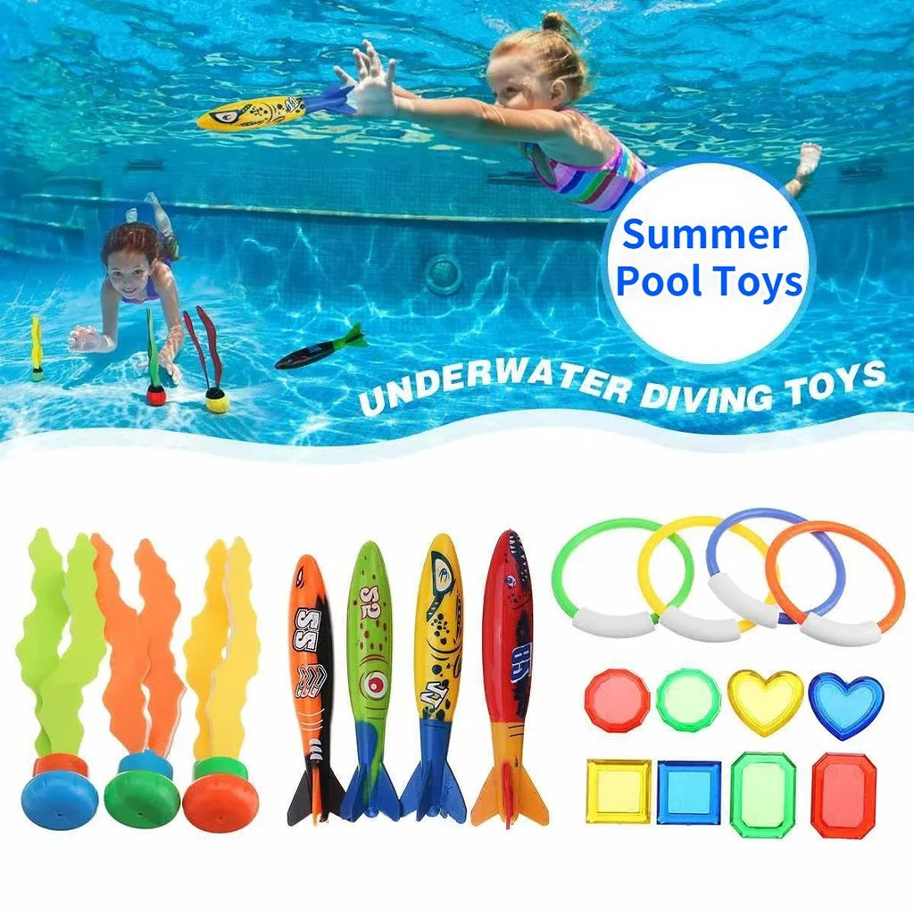 Jouets de Plongée Piscine Enfants – Requins, Fusées, Anneaux & Plus – CLEVI Paris