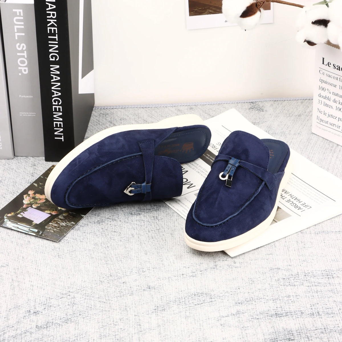 Sandales femme plates à enfiler – CLEVI Paris