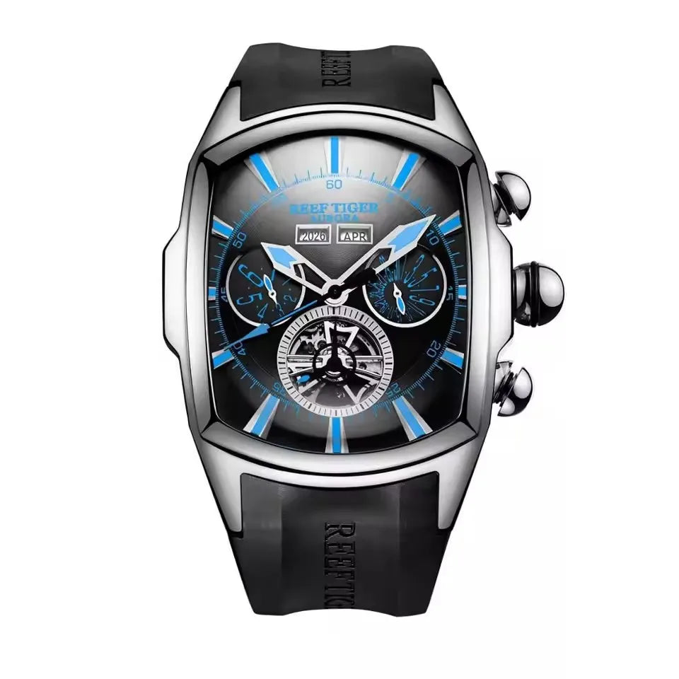 Montre Mécanique Homme Reef Tiger RGA3069 – Tourbillon Automatique, Acier 316L & 13 Coloris