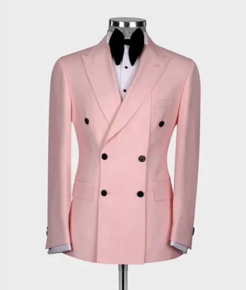 Blazer Homme Double Boutonnage Slim Fit Col Cranté 4 Coloris Grande Taille – CLEVI Paris