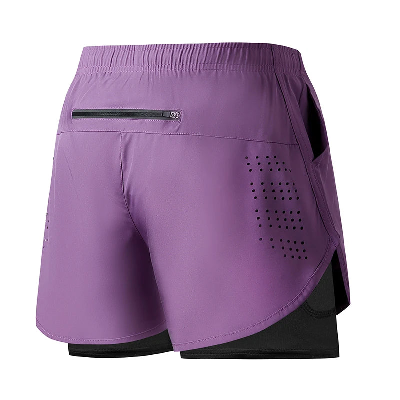 Short Running Homme Double Couche Polyester | Séchage Rapide, Fitness & Sport, 12 Coloris, Tailles S à XXL – CLEVI Paris