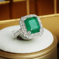 Bague Zircon Paraiba Rose Bleu Vert | Argent 925 – CLEVI Paris
