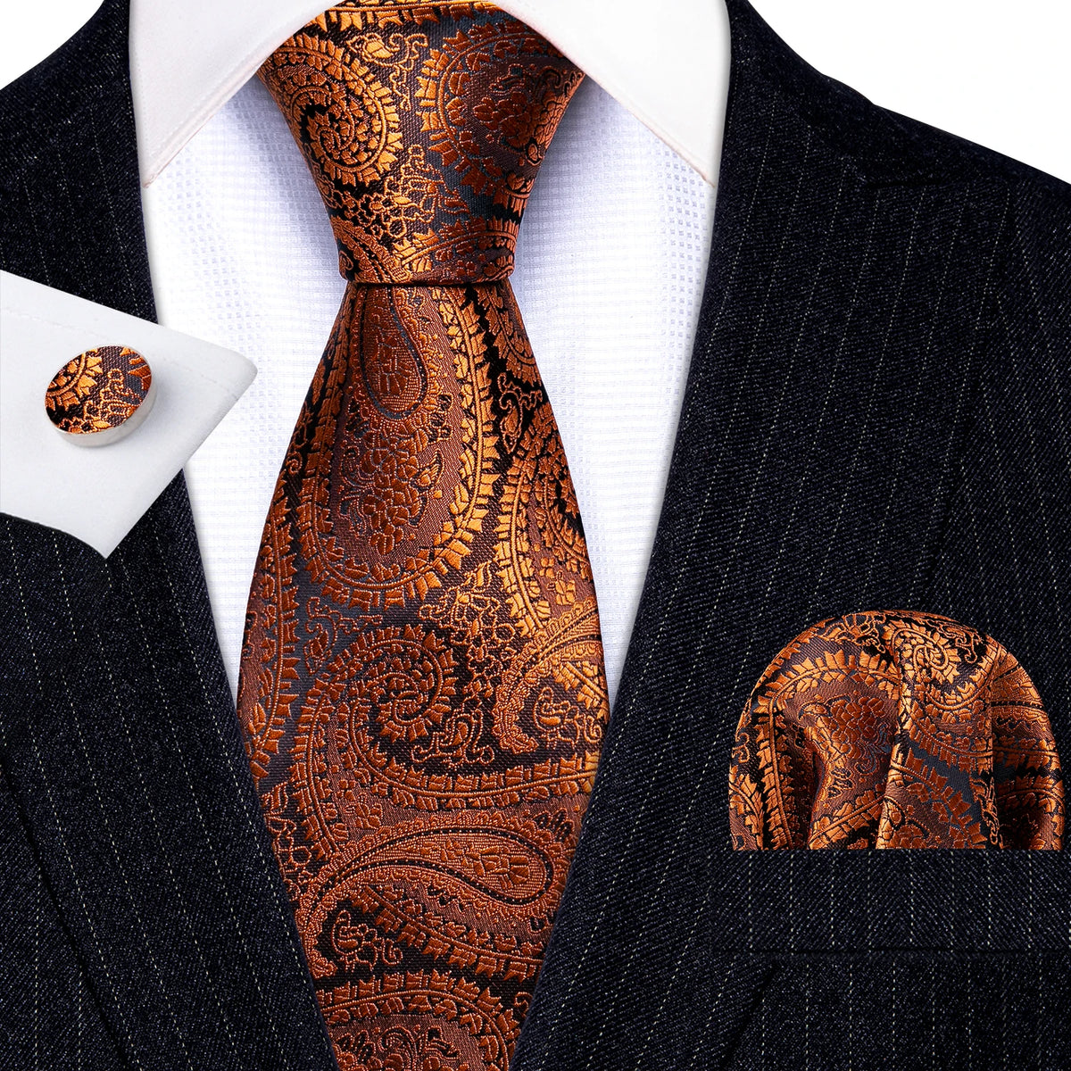 Ensemble Cravate Jacquard Homme – CLEVI Paris