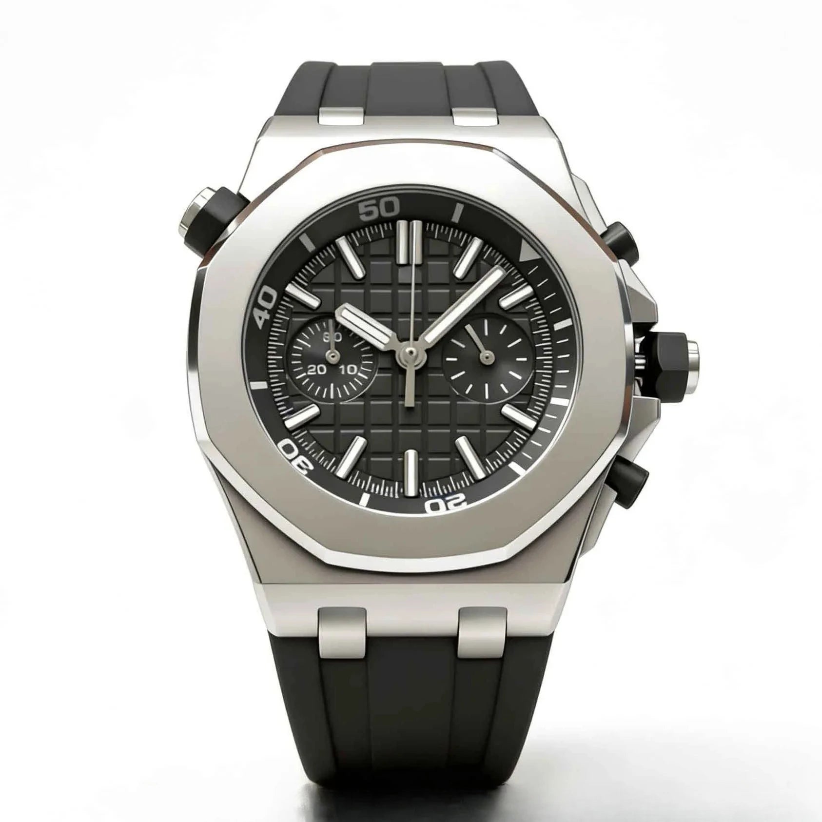 Montre Homme 42mm Acier 904L Mouvement Quartz Style Luxe – CLEVI Paris