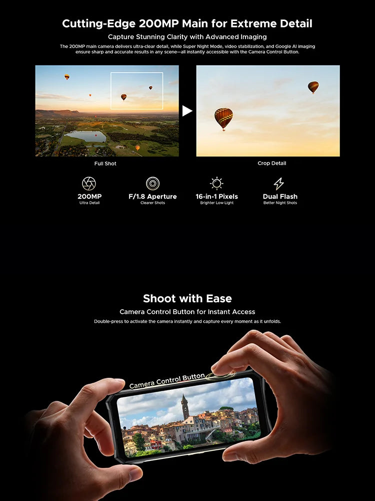 DOOGEE S300 Pro 5G Flagship Rugged Phone, World Premiere, 6.78", Digital display,48GB(16+32) RAM + 512GB ROM, 11000mAh Big Battery, Android 16, LED Light Display Array,66W Super Fast Charging