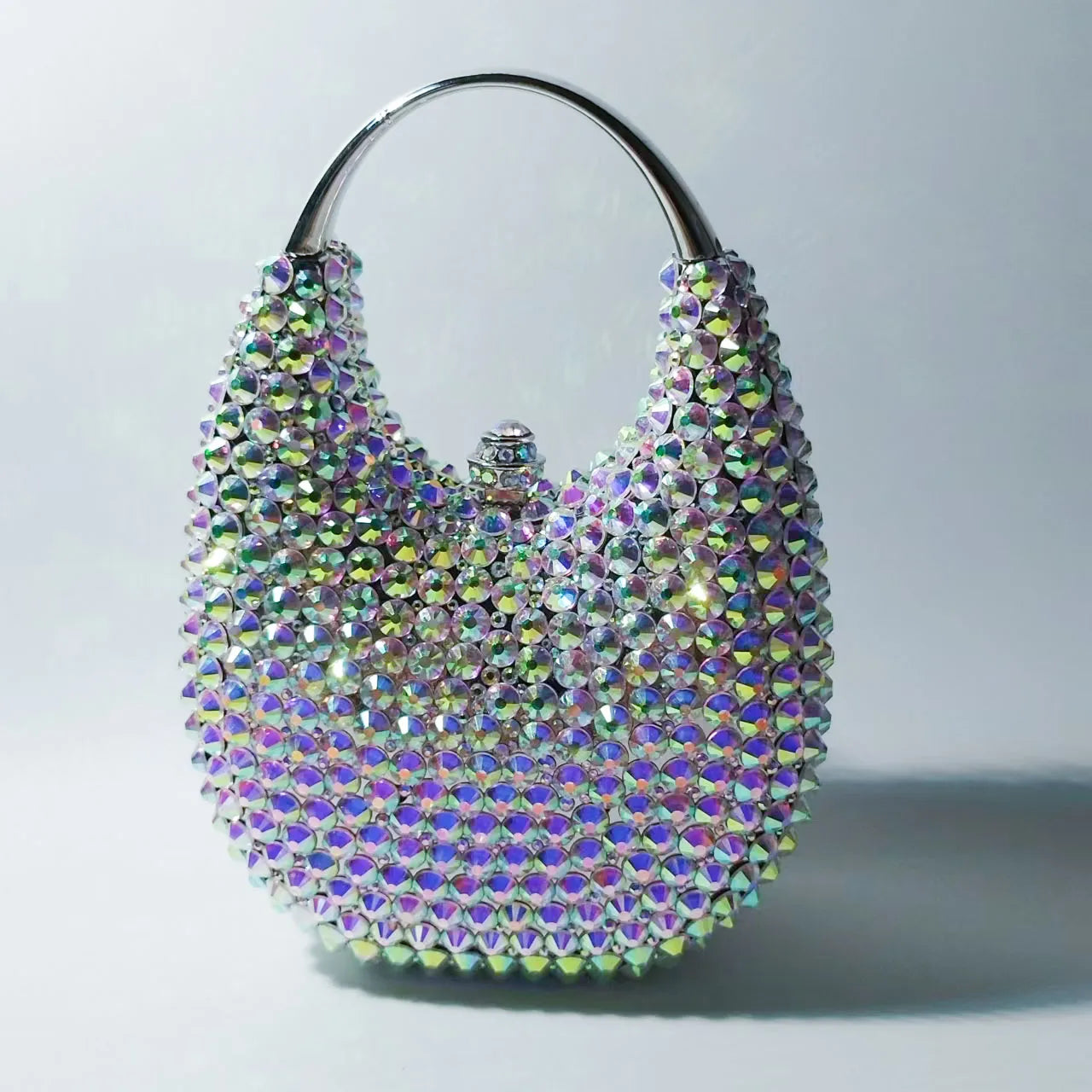 Pochette Soirée Femme XIYUAN Minaudière Cristaux Strass Chaîne Mariage 6 Coloris – CLEVI Paris
