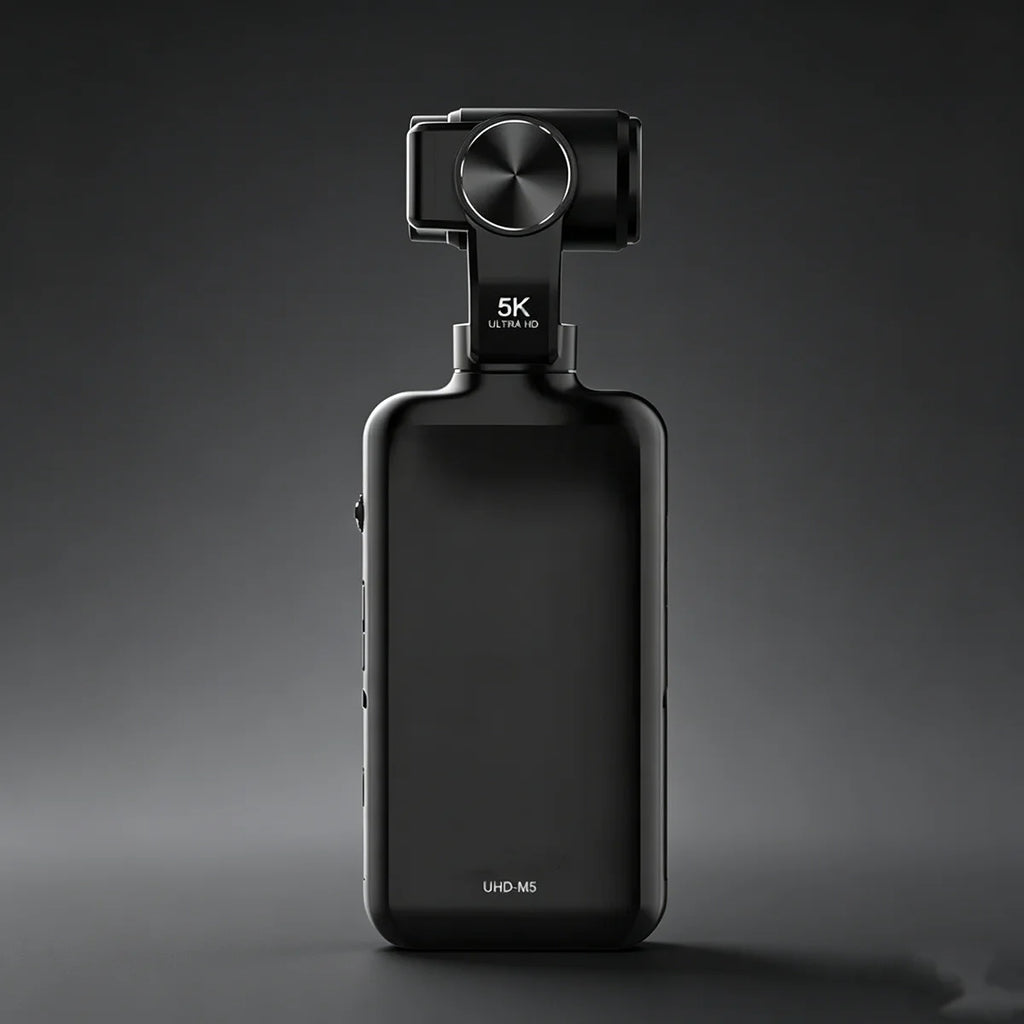 Caméra de Poche 5K 30fps – Stabilisation d’Image, Grand Écran Intégré, Vlogging & Voyage – CLEVI Paris