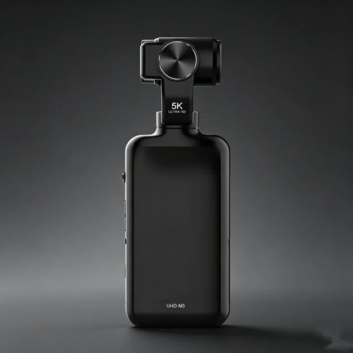 Caméra de Poche 5K 30fps – Stabilisation d’Image, Grand Écran Intégré, Vlogging & Voyage – CLEVI Paris