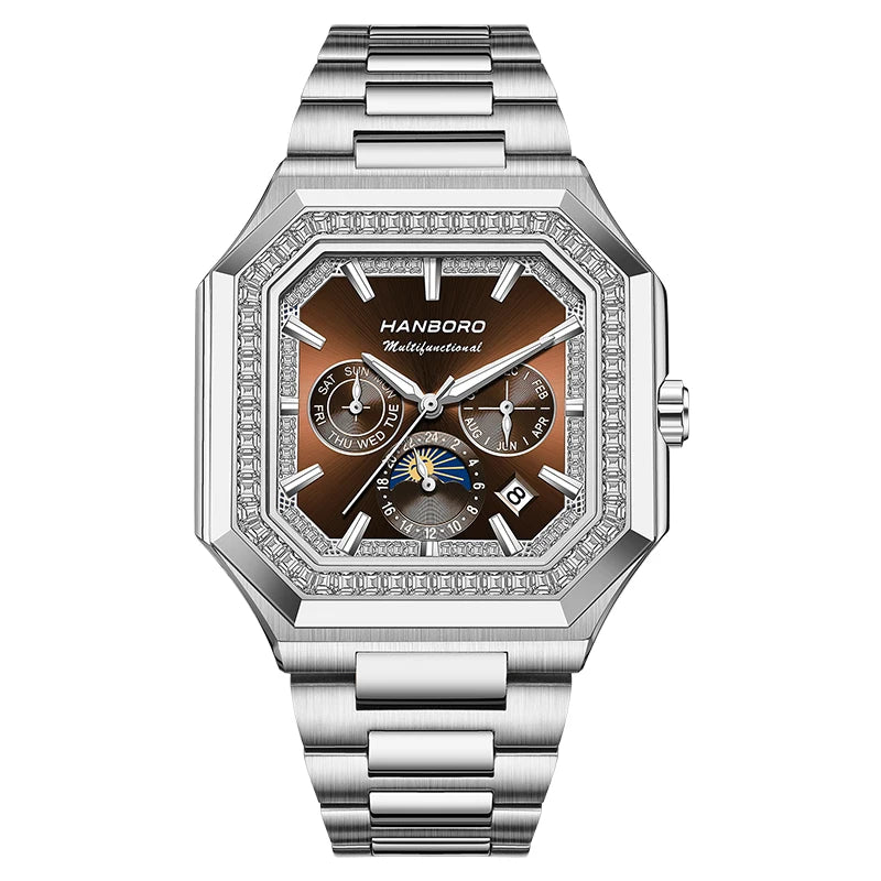Montre automatique carrée HANBORO – CLEVI Paris