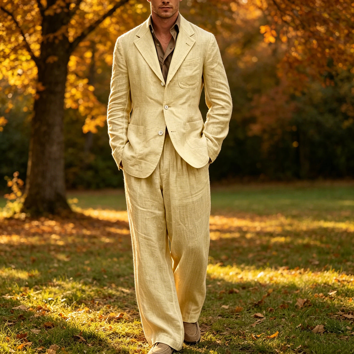 Costume Homme 2 Pièces en Lin – CLEVI Paris