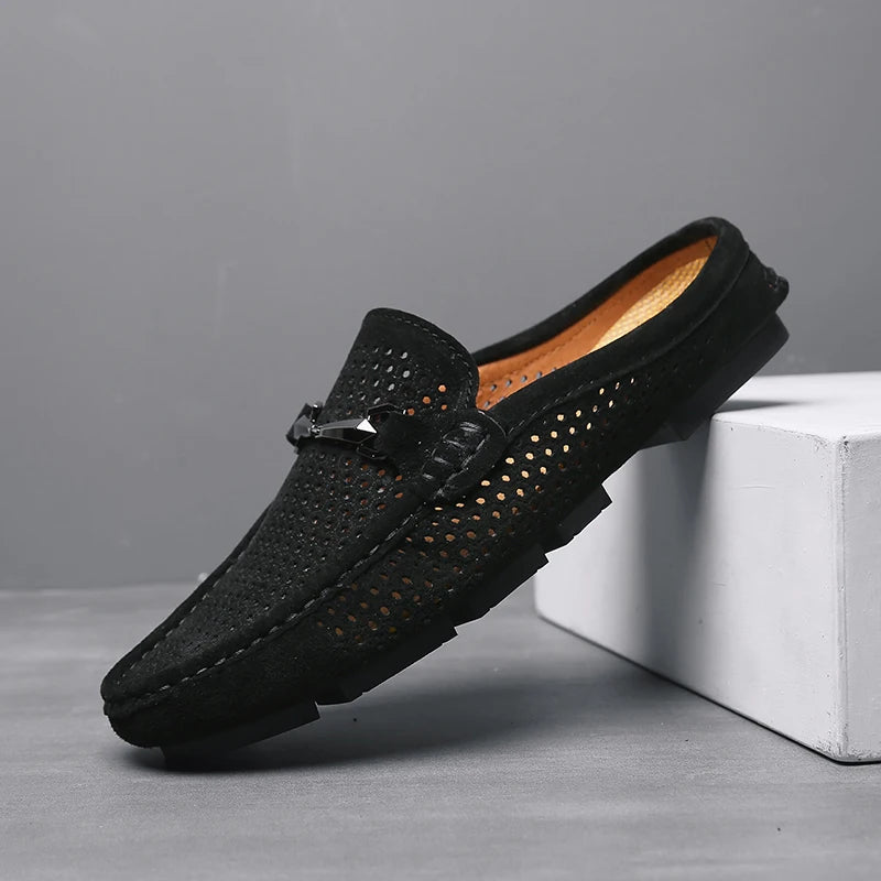 Mocassins Homme Cuir Suédé – Légers, Respirants & Confortables, Style Casual Été – CLEVI Paris