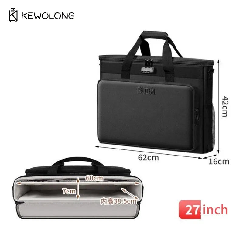 Housse Transport Écran PC 24-27" Oxford Rembourrée Antichoc – CLEVI Paris