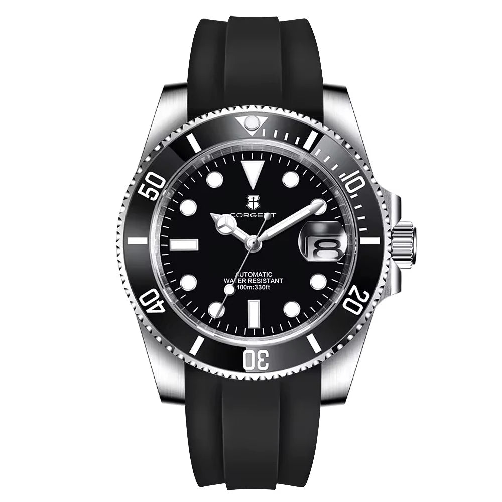 Montre Automatique Homme Corgeut 40mm Mouvement Japonais Saphir – CLEVI Paris
