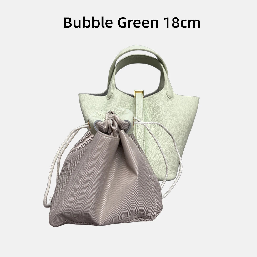 Sac Seau Femme Cuir Véritable Vache 2 Tailles 50+ Coloris Quincaillerie Argentée ou Dorée – CLEVI Paris