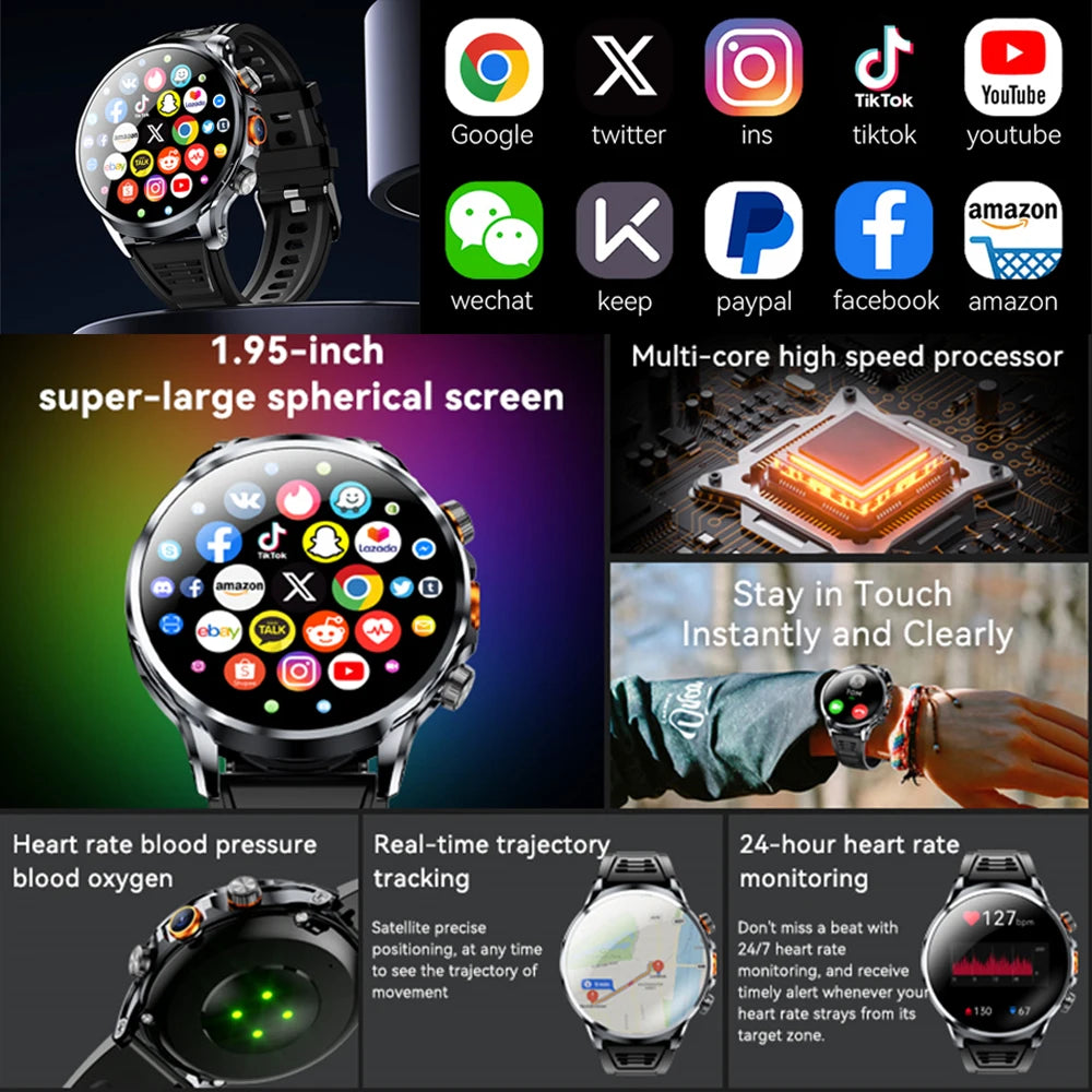Montre Connectée 4G AMOLED BAOAIQI GPS SIM Google Play – CLEVI Paris
