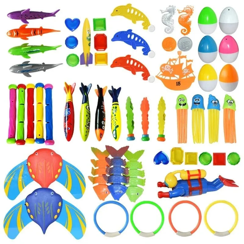 Jouets de Plongée Piscine Enfants – Requins, Fusées, Anneaux & Plus – CLEVI Paris