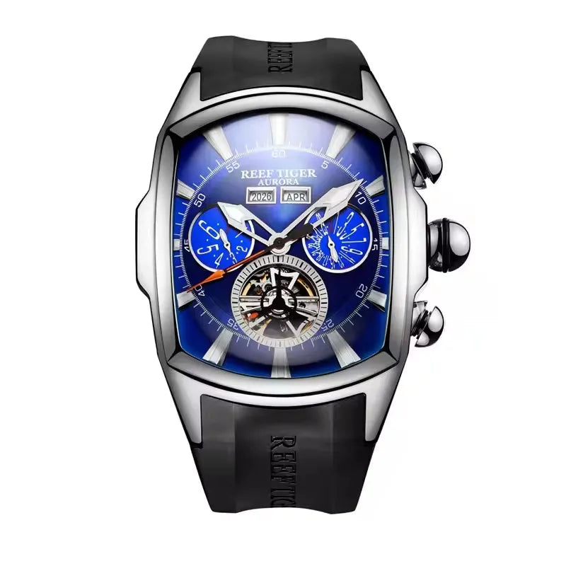 Montre Mécanique Homme Reef Tiger RGA3069 – Tourbillon Automatique, Acier 316L & 13 Coloris
