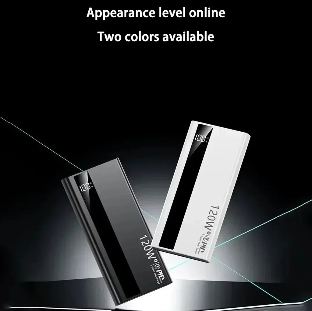 Batterie Externe Lenovo 120W Charge Rapide Bidirectionnelle Certifiée 3C Affichage LED USB-C 245g – CLEVI Paris