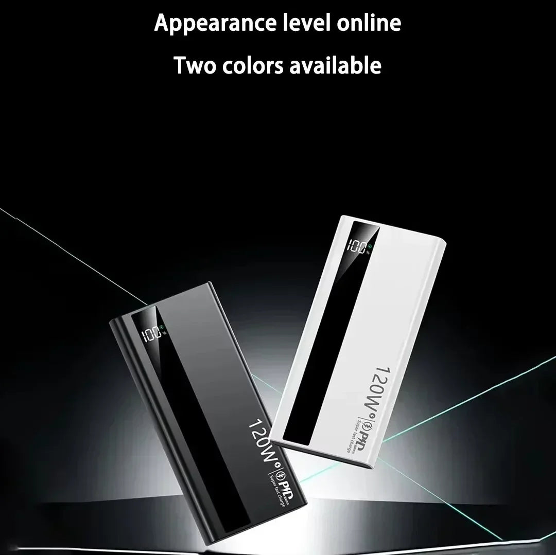 Batterie Externe Lenovo 120W Charge Rapide Bidirectionnelle Certifiée 3C Affichage LED USB-C 245g – CLEVI Paris