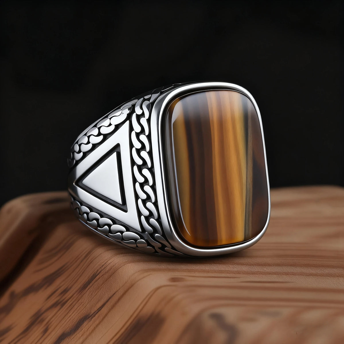 Bague Homme Acier 316L et Pierres Colorées – CLEVI Paris