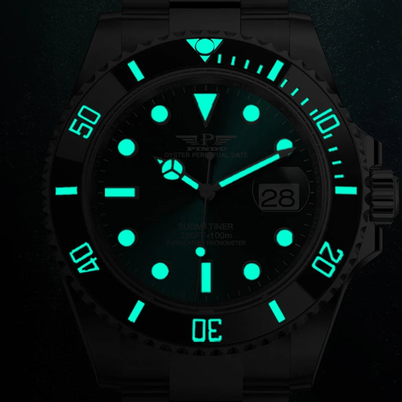 Montre PINDU PD6591 Mécanique Automatique Miyota Acier 40 mm Étanche 10 Bar – CLEVI Paris