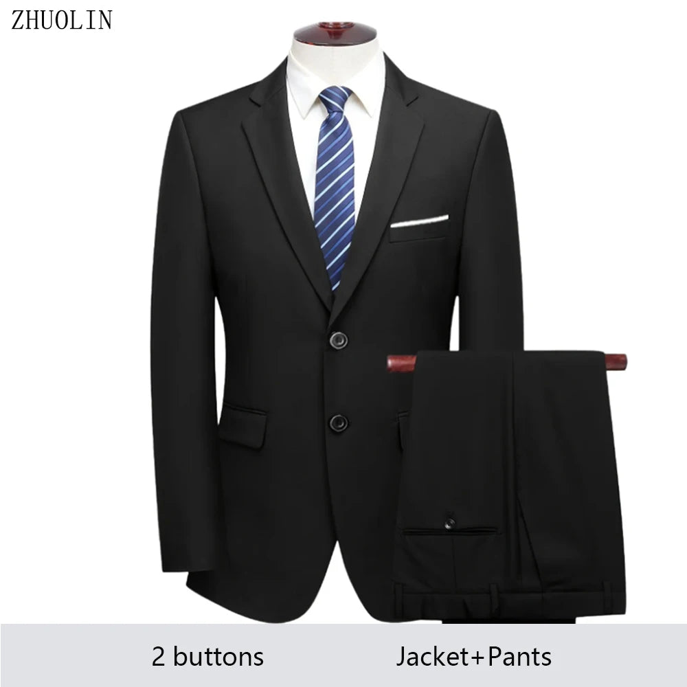 Costume Homme Élégant 2-3 Pièces Blazer Stretch Mariage – CLEVI Paris