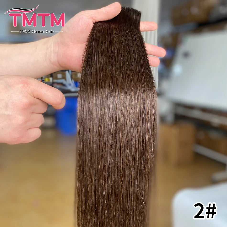 Extensions clip-in cheveux humains 7 pièces – CLEVI Paris