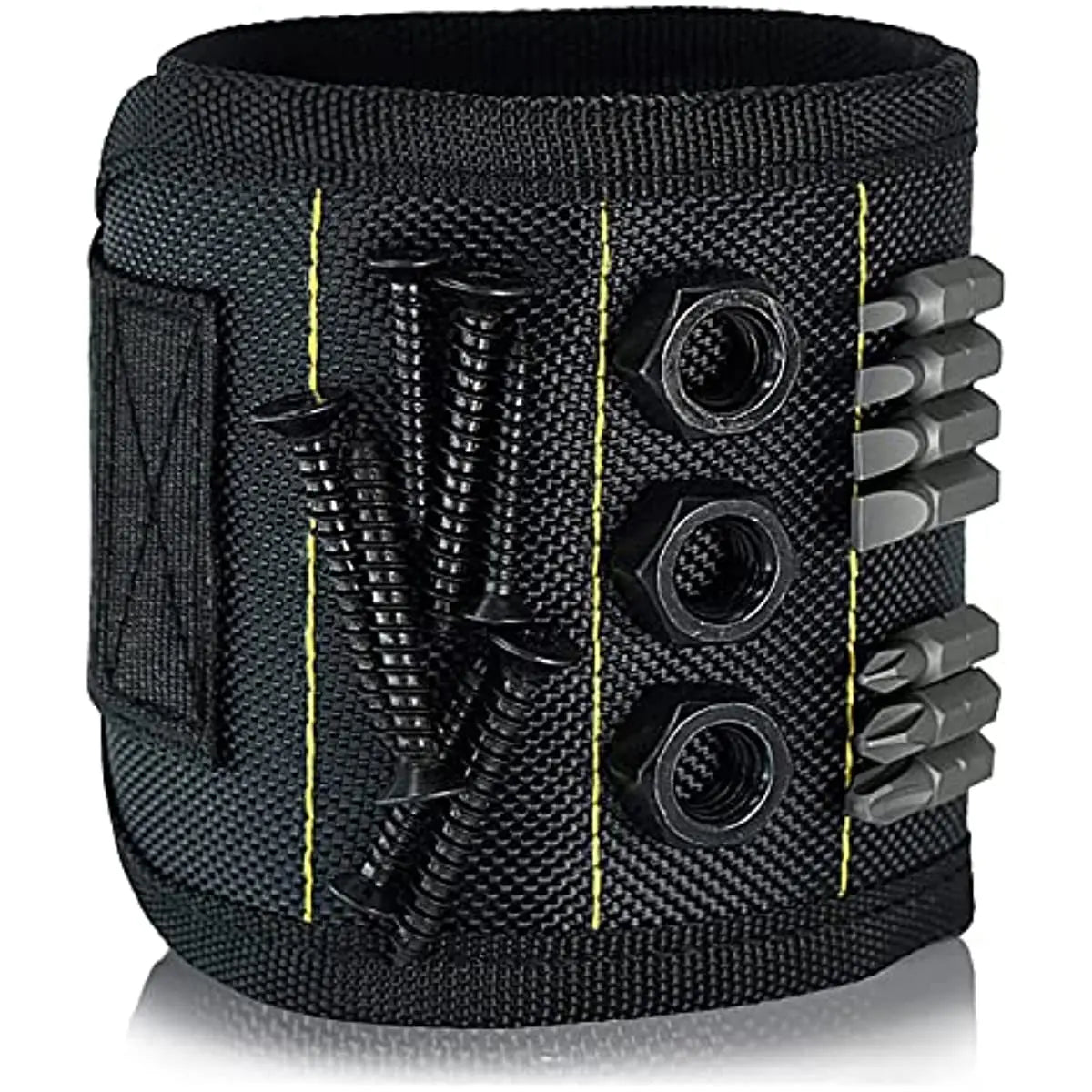 Bracelet Magnétique de Travail | Polyester, Tient Vis, Clous & Forets – CLEVI Paris