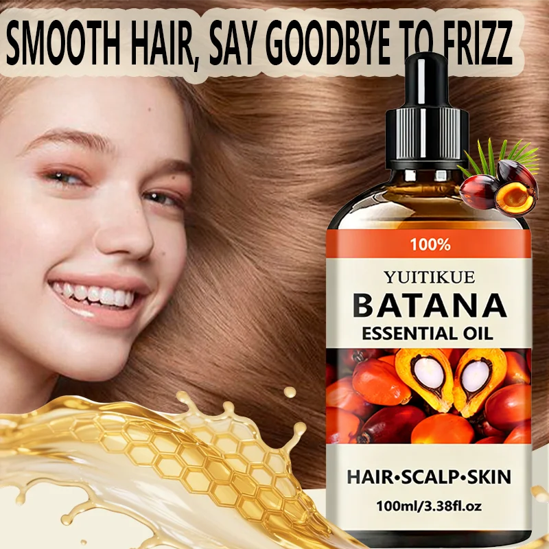 Huile Essentielle de Batana Pure 100% YUITIKUE – Croissance Capillaire, Soin Cuir Chevelu & Hydratation Peau 100ml