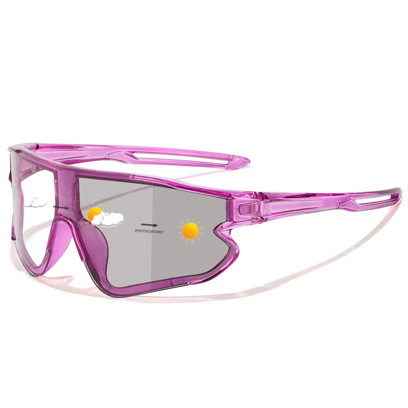 Lunettes Photochromiques Sport – Vélo VTT Running Pêche Mixte Coupe-Vent