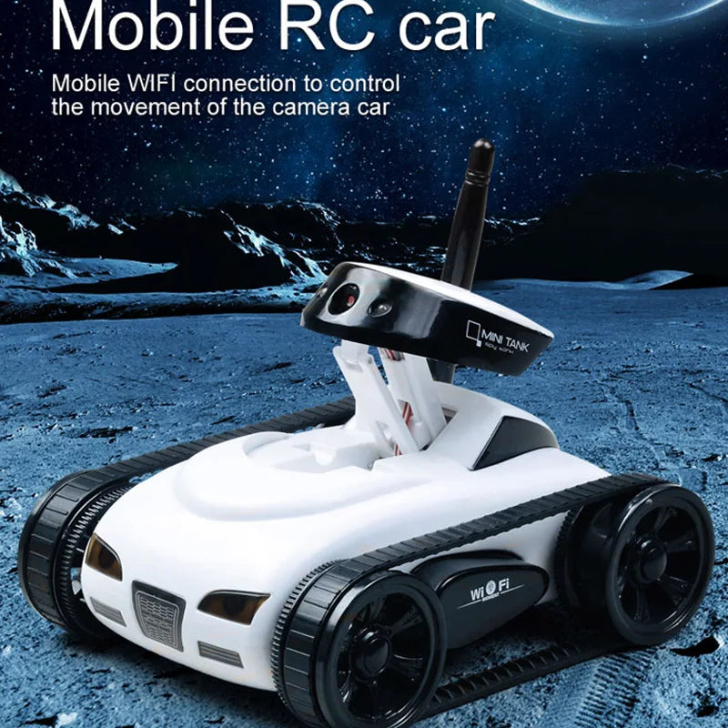 Tank Télécommandé FPV WiFi JIKEFUN Q101 – Caméra HD, Transmission en Direct & Contrôle par Application – CLEVI Paris