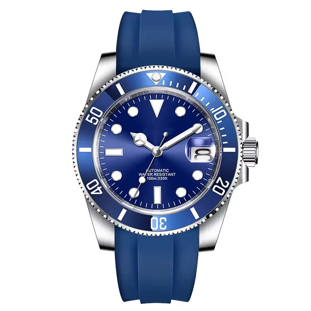 Montre Automatique Homme Corgeut 40mm – NH35 / PT5000 / Miyota Lunette Céramique Bracelet Caoutchouc – CLEVI Paris