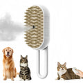 Brosse Vapeur 3-en-1 pour Chat & Chien Spray Massage Anti-Poils USB — CLEVI Paris
