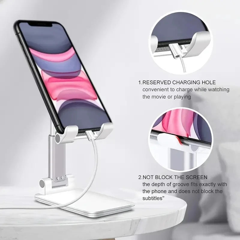 Support Bureau Universel Plastique | Smartphone & Tablette Réglable, iPhone iPad Xiaomi – CLEVI Paris