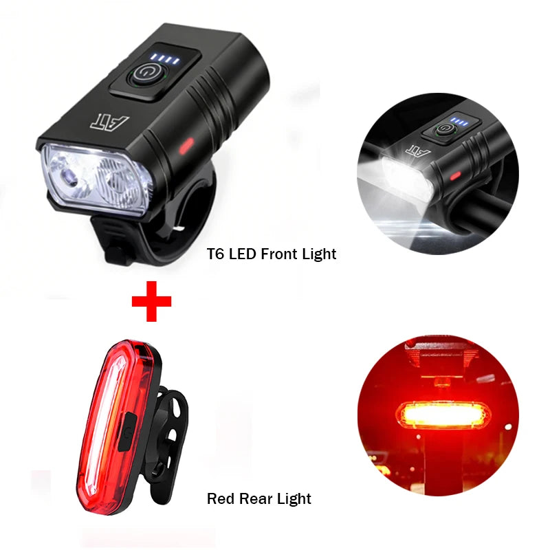 Phare Avant Vélo LED Rechargeable USB-C | 6 Modes, ABS, VTT & Vélo Route, Fixation Guidon – CLEVI Paris