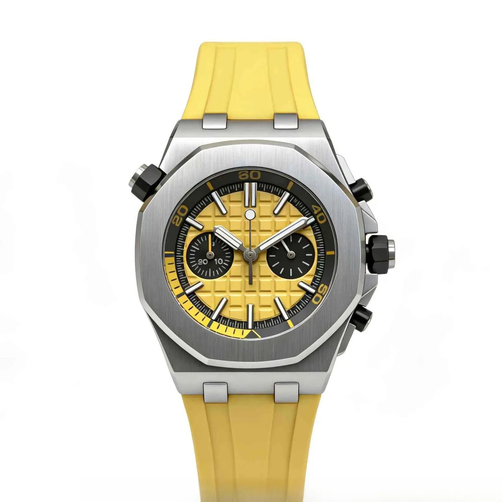 Montre Homme 42mm Acier 904L Mouvement Quartz Style Luxe – CLEVI Paris