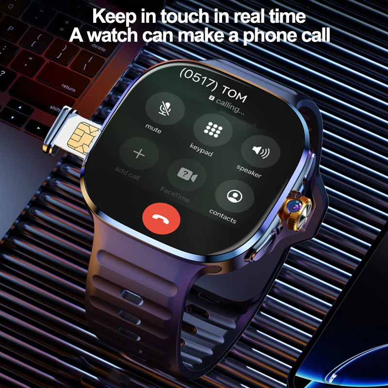 Montre Connectée 4G/5G AMOLED 2,4" Appel Vidéo GPS Google Play – CLEVI Paris