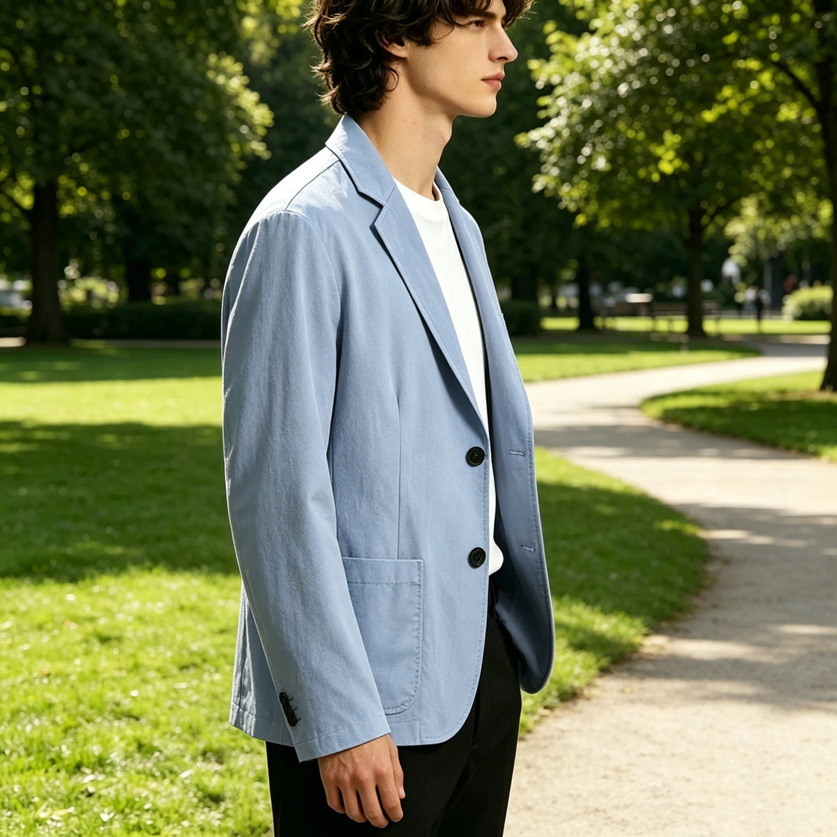 Blazer lin homme coupe slim – CLEVI Paris