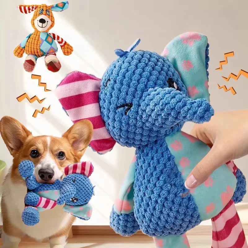 Jouet pour Chien – Peluche Animale Résistante & Interactive – CLEVI Paris
