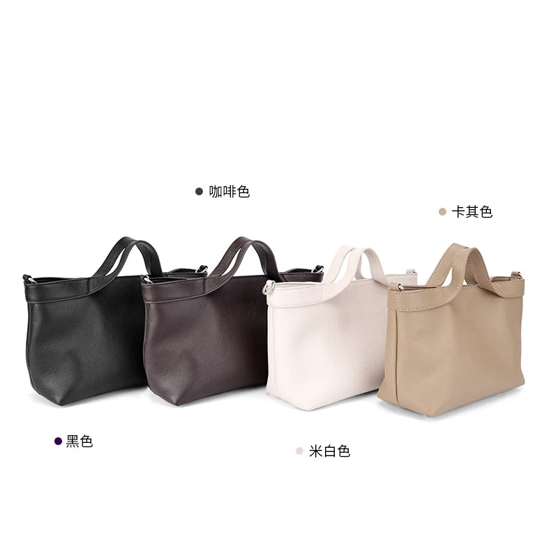 Sac Aisselle Cuir Véritable Patchwork Femme Rétro Multi-Poches Toutes Saisons – CLEVI Paris