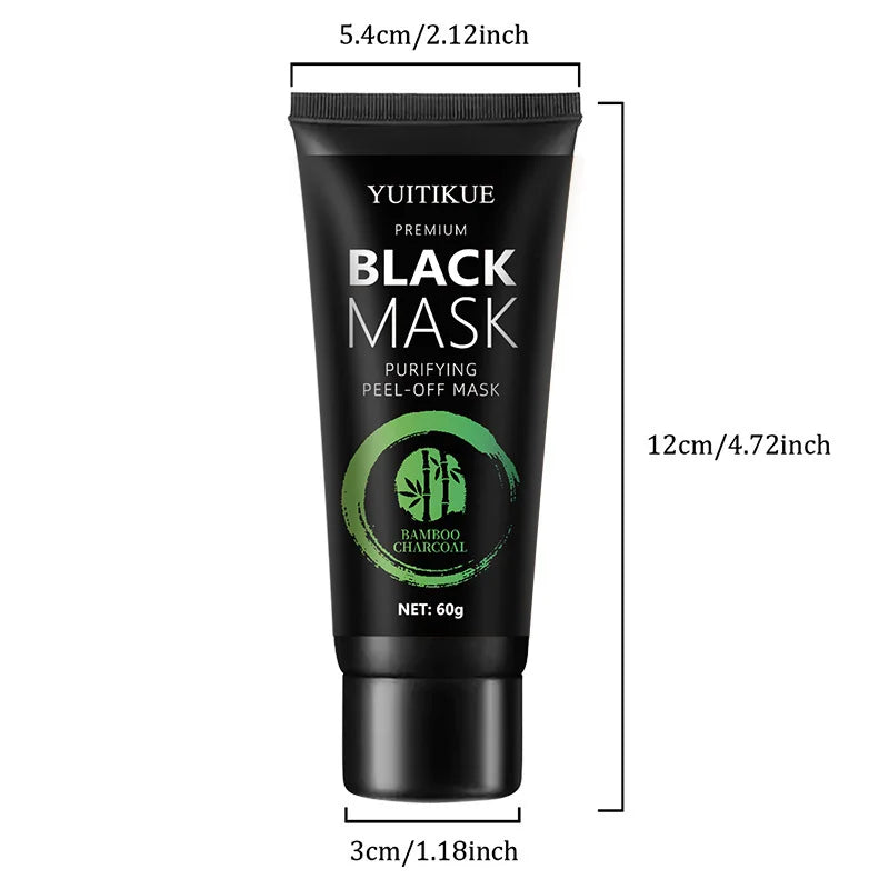 Masque Peel-Off Charbon Bambou Points Noirs Acide Hyaluronique – CLEVI Paris