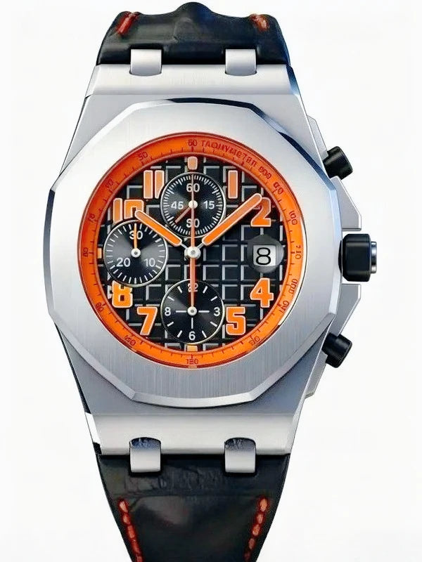 Montre Homme Quartz G4G Bracelet Acier Inox 42mm Lumineux Calendrier Complet 3 ATM 17 Coloris – CLEVI Paris