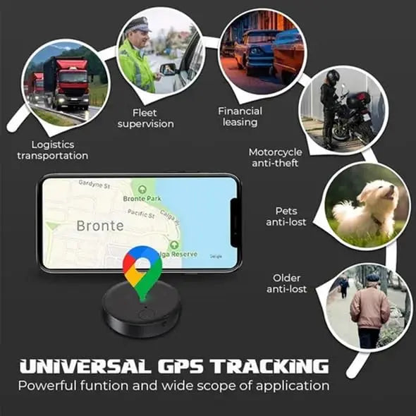 Mini Traceur GPS Anti-Perte LISIXLIUYI – Magnétique, Bluetooth, Autonomie 6 Mois, Taille Pièce de Monnaie, Lot de 1 à 4