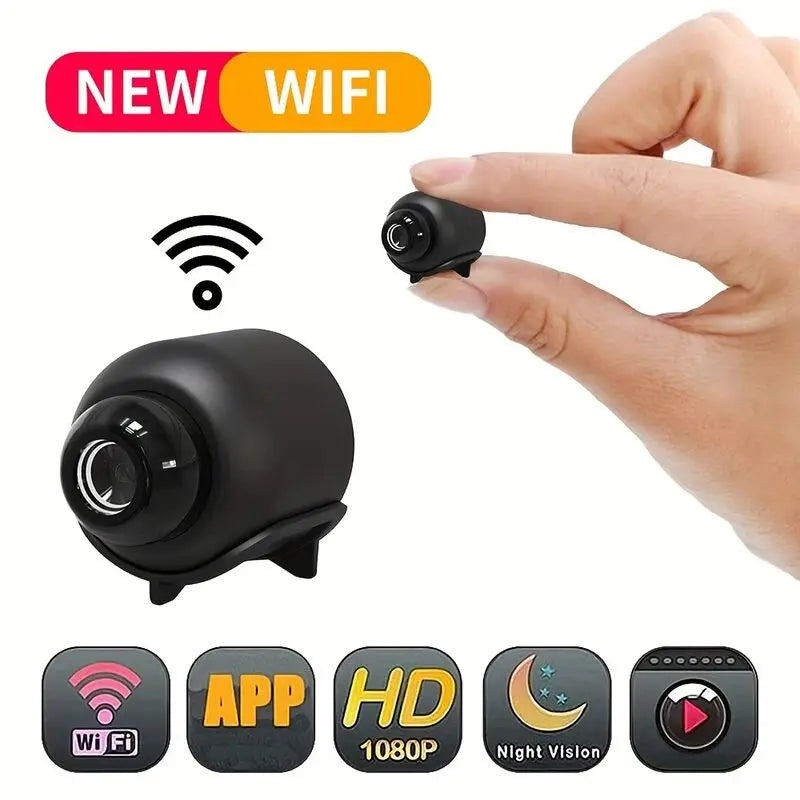Mini Caméra WiFi 1080P Vision Nocturne Détection Mouvement Portable – CLEVI Paris