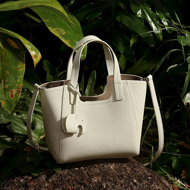 Sac Seau Femme Cuir Véritable Vintage Tote & Bandoulière – CLEVI Paris