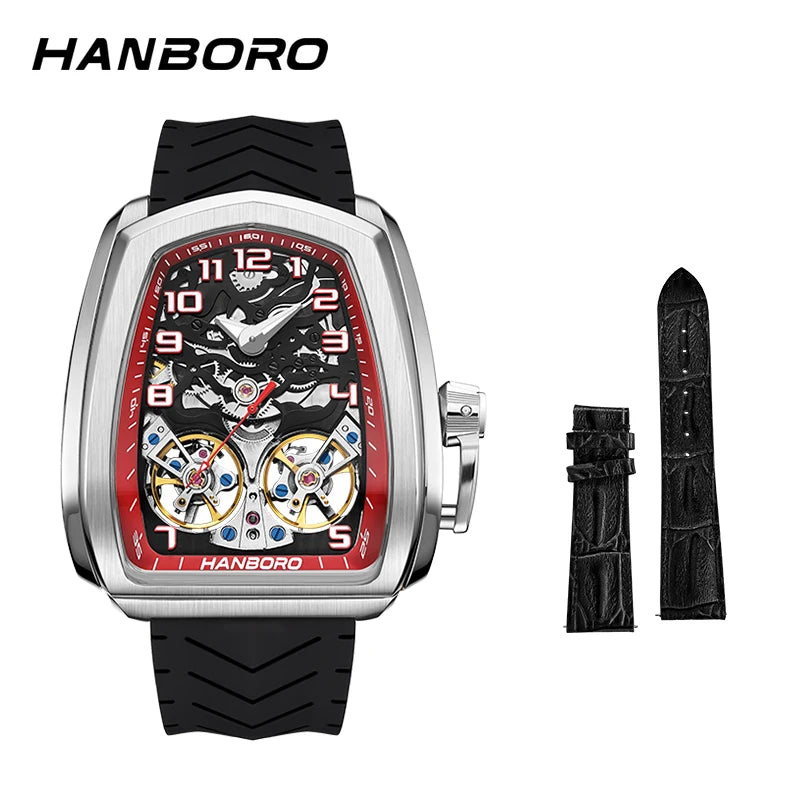 Montre Homme Automatique Double Volant Boîtier Racing Hanboro 985 – CLEVI Paris