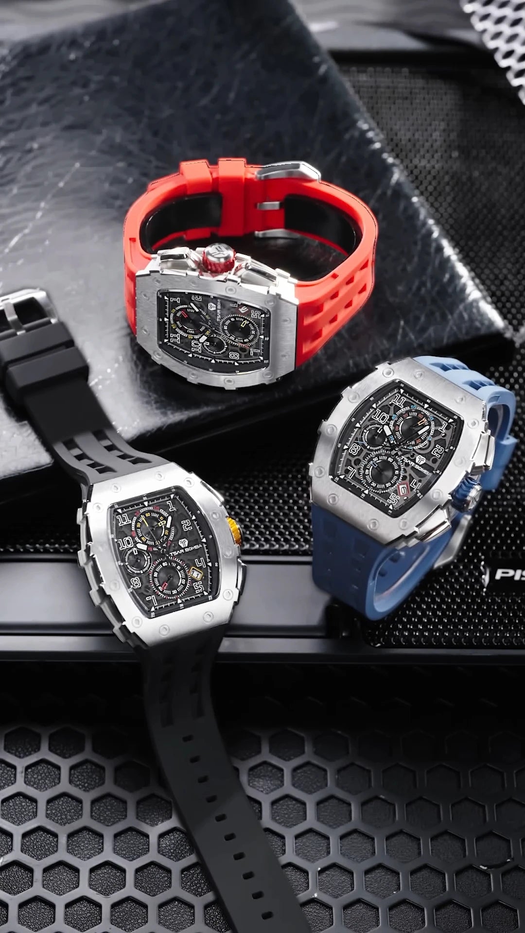 Montre Homme TSAR BOMBA TB-8204Q – Chronographe Quartz Japonais, Verre Saphir, Étanche 50M